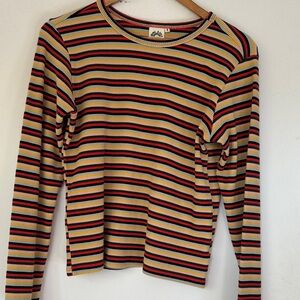 Gravel and gold duo top